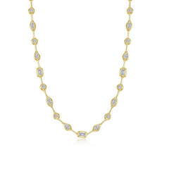 Mosaic Fancy-Cut Necklace 