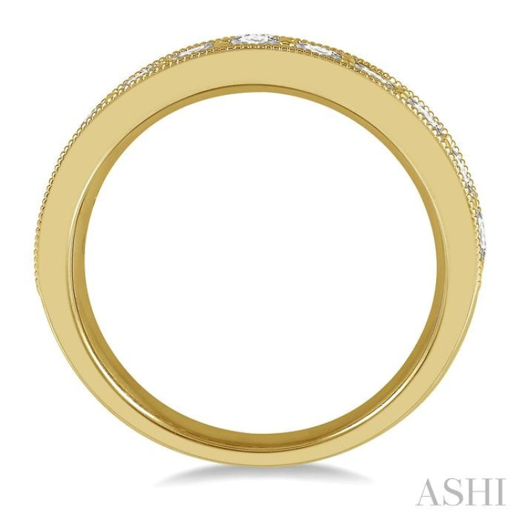 1 Ctw Round Cut Diamond Wedding Band in 14K Yellow Gold