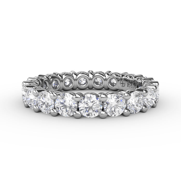 Chunky Shared Prong Eternity Band 