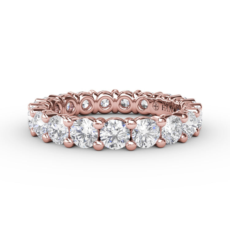 Chunky Shared Prong Eternity Band 