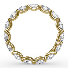 Shared Prong Oval Eternity Band 