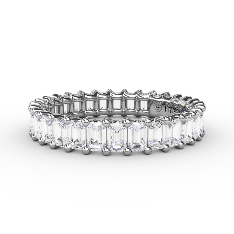 2.39ct Emerald Cut Eternity Band 
