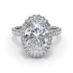 Opulent Halo Diamond Engagement Ring 