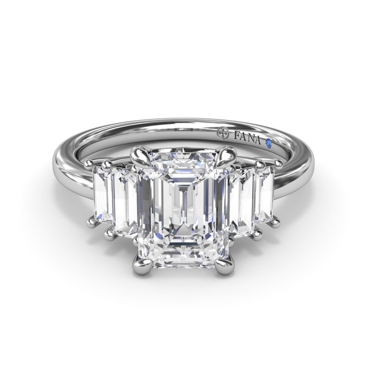 Bold and Beautiful Five Stone Engagement Ring 