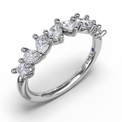 Pear Cluster Diamond Ring 