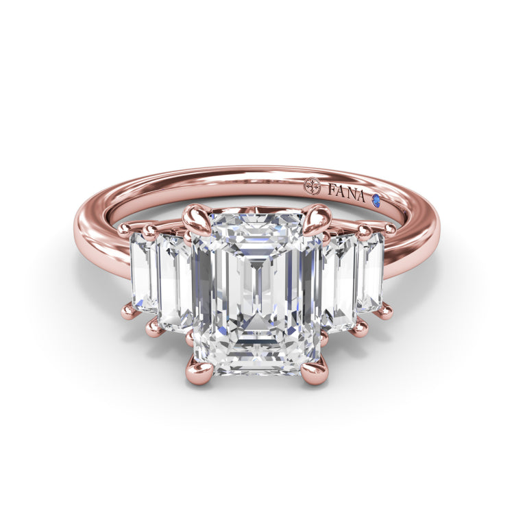 Bold and Beautiful Five Stone Engagement Ring 