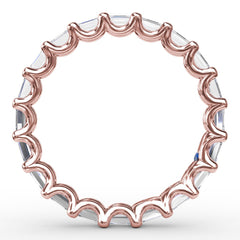 Emerald Cut Eternity Band 