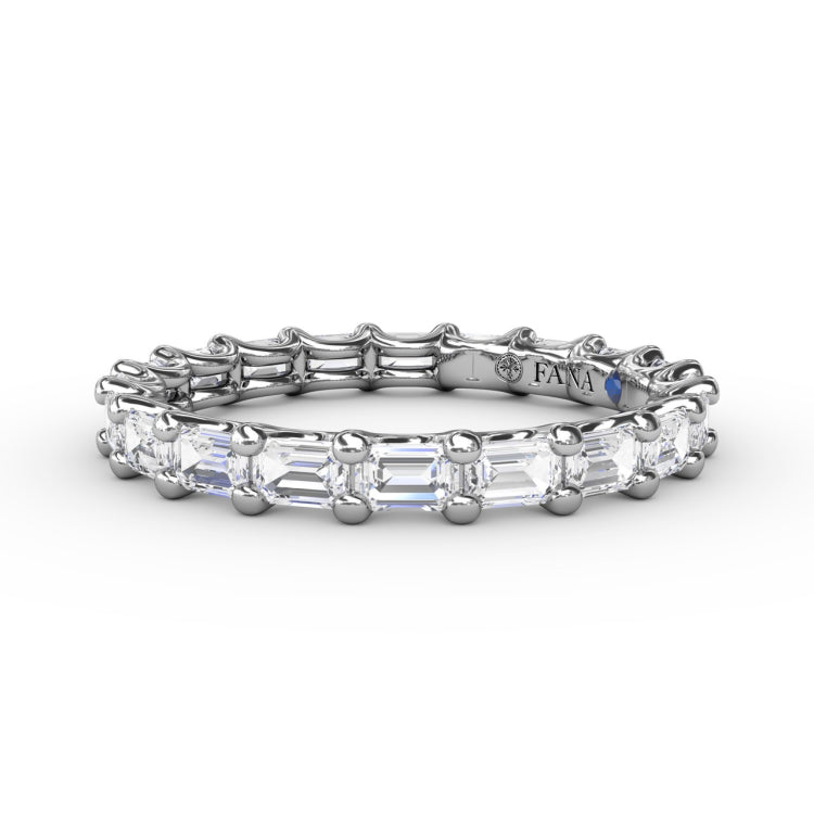 Emerald Cut Eternity Band 