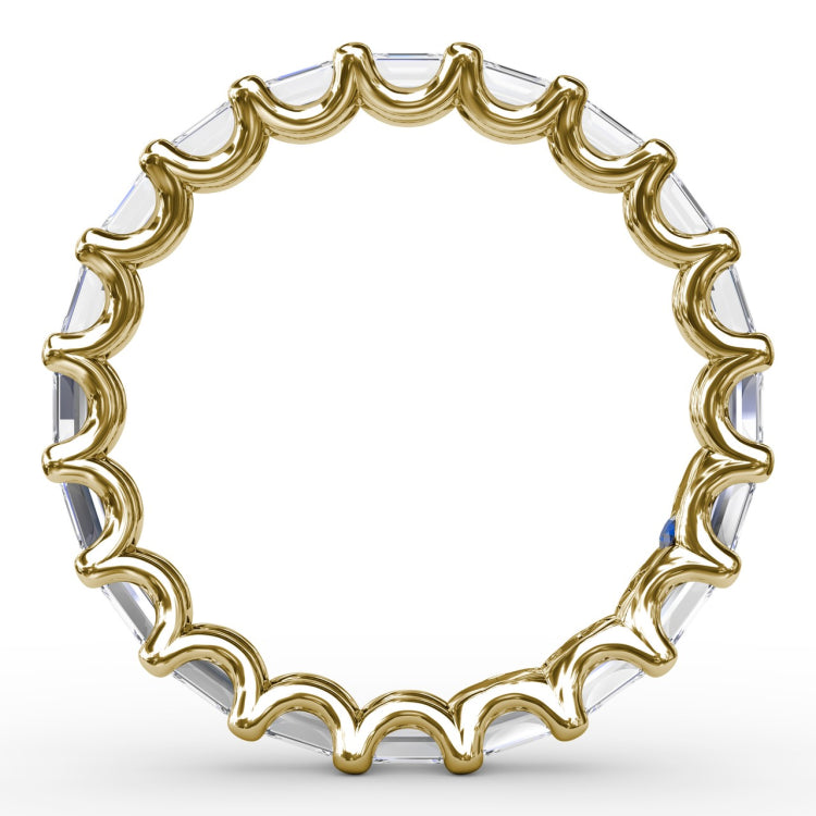 Emerald Cut Eternity Band 