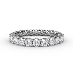 Stunning Shared Prong Eternity Band 