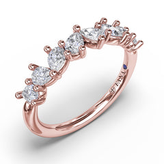 Pear Cluster Diamond Ring 