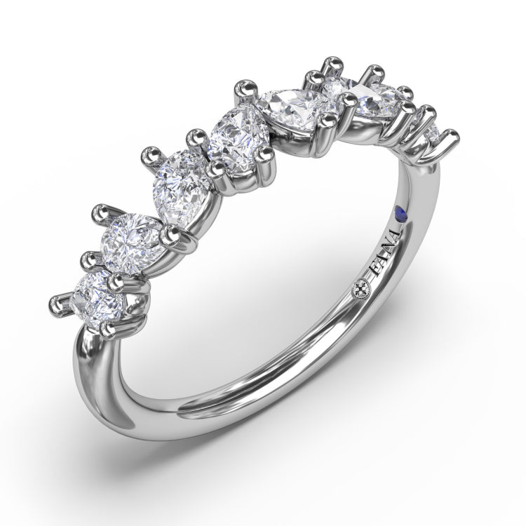 Pear Cluster Diamond Ring 