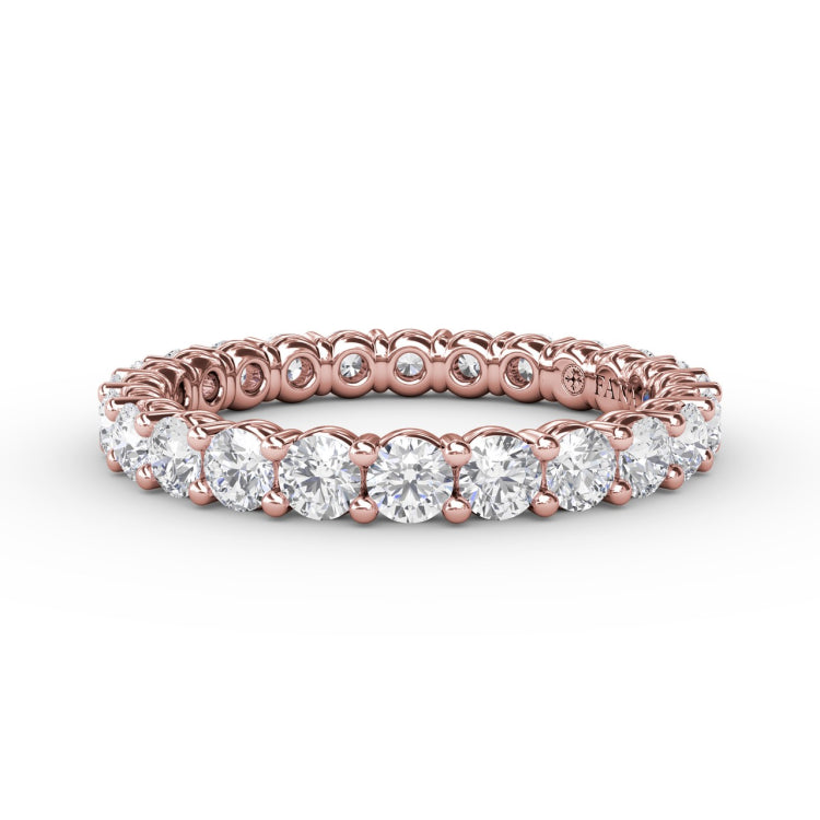 Stunning Shared Prong Eternity Band 