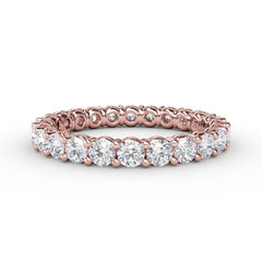 Stunning Shared Prong Eternity Band 