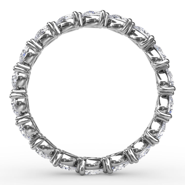 Diamond Pear Eternity Band 