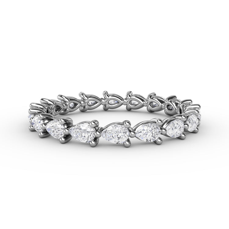Diamond Pear Eternity Band 