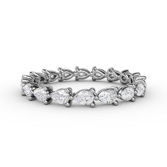 Diamond Pear Eternity Band 