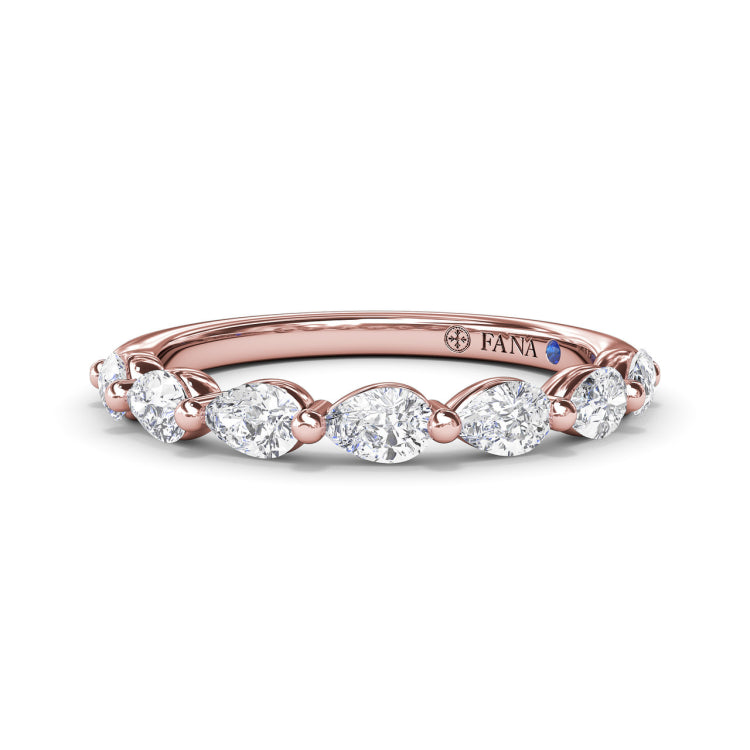 Perfectionist Pear Diamond Wedding Band 