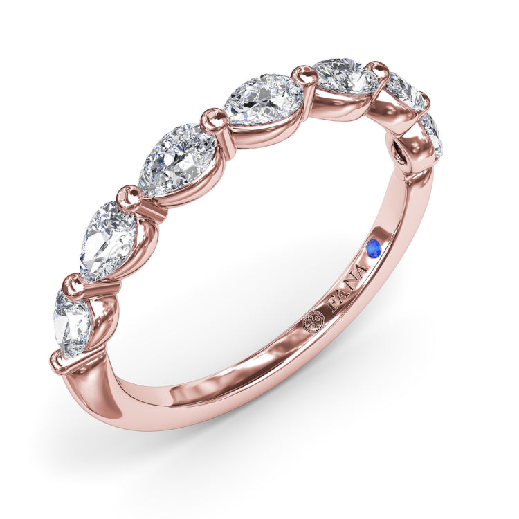 Perfectionist Pear Diamond Wedding Band 