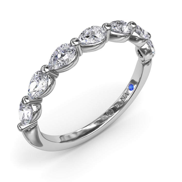 Perfectionist Pear Diamond Wedding Band 