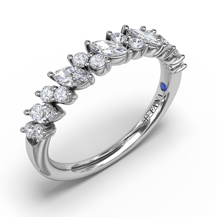 Floating Marquise and Round Diamond Ring 