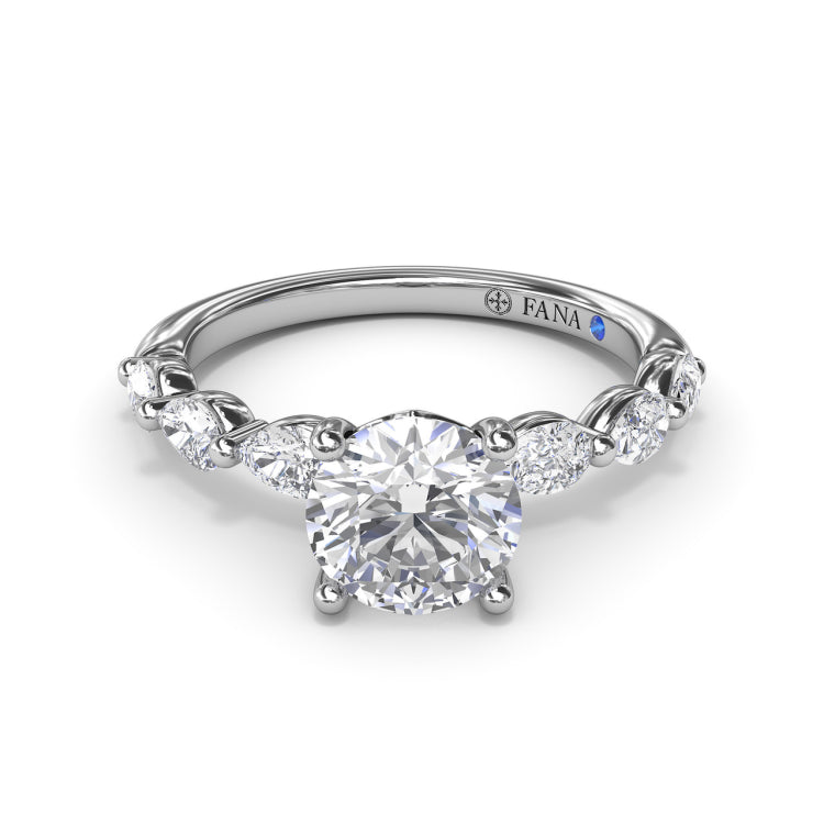 Whimsical Diamond Engagement Ring 