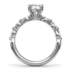 Whimsical Diamond Engagement Ring 