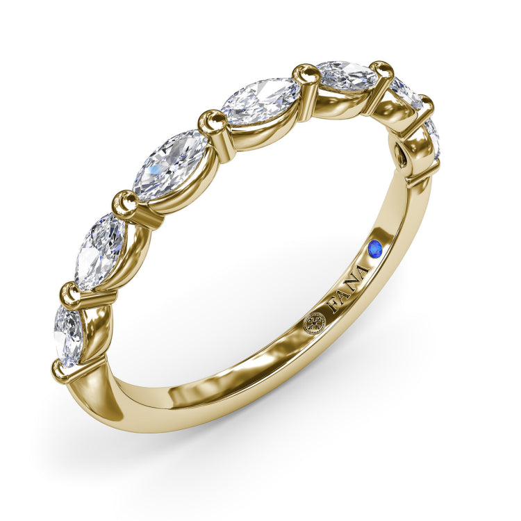 Marquise Diamond Wedding Band