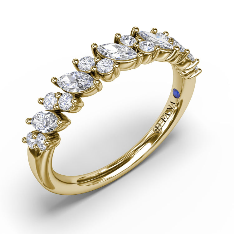 Floating Marquise and Round Diamond Ring 