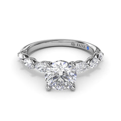 Whimsical Diamond Engagement Ring 