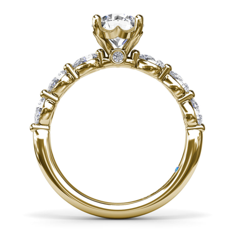 Whimsical Diamond Engagement Ring 