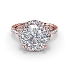 Striking and Strong Diamond Engagement Ring 