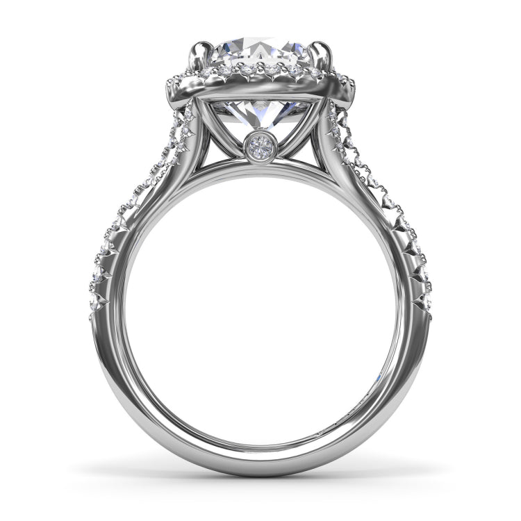 Striking and Strong Diamond Engagement Ring 