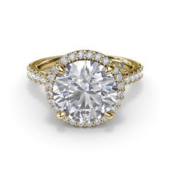 Striking and Strong Diamond Engagement Ring 