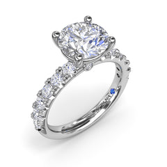 Classic Solitaire Diamond Engagement Ring 