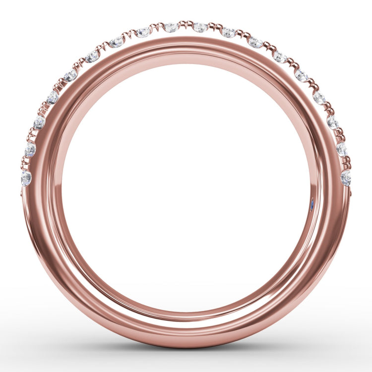 Double Row Prong Set Diamond Band