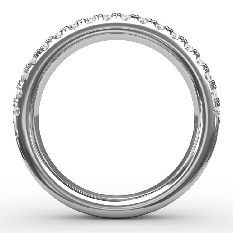 Double Row Prong Set Diamond Band