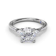 Dynamic Diamond Engagement Ring 