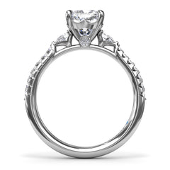 Dynamic Diamond Engagement Ring 