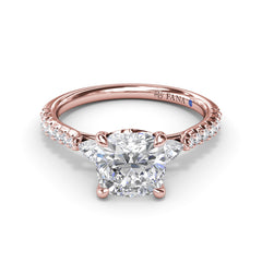 Dynamic Diamond Engagement Ring 