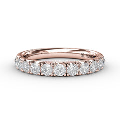 French Pave Set Anniversary Band