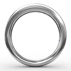 Single Row Emerald and Diamond Band