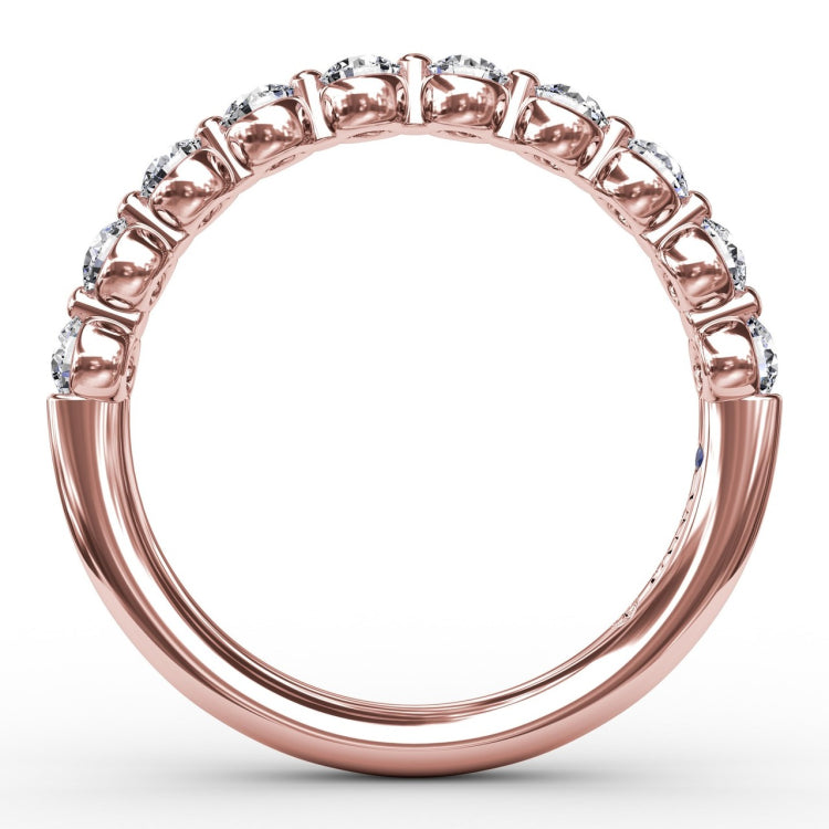 Single Prong Set Anniversary Band