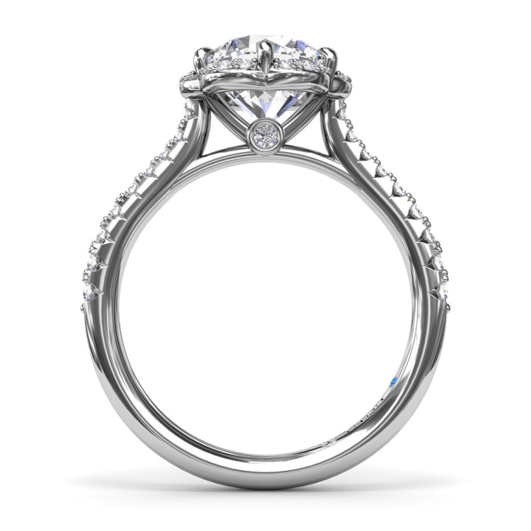 Blossoming Halo Diamond Engagement Ring 