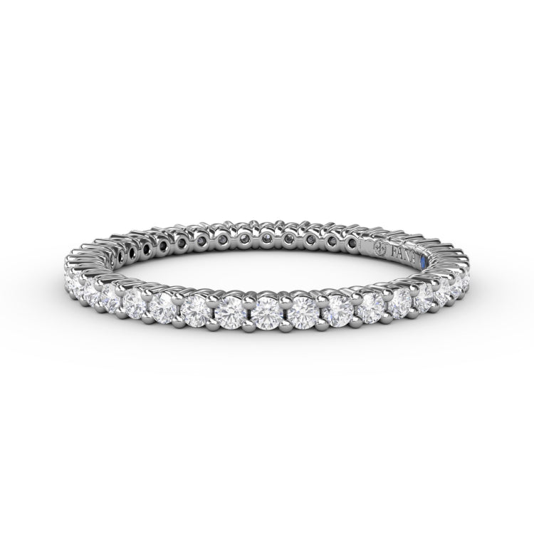 Classic Round Shared Prong Eternity Band 