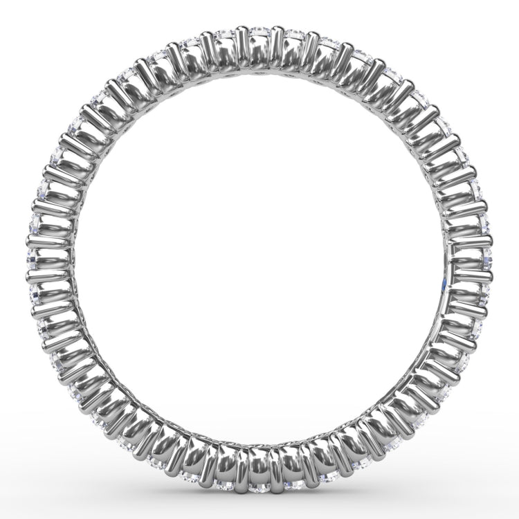 Classic Round Shared Prong Eternity Band 