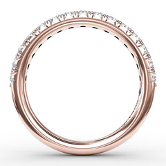 French Pave Set Anniversary Band