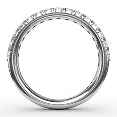 French Pave Set Anniversary Band