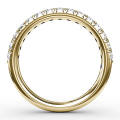 French Pave Set Anniversary Band