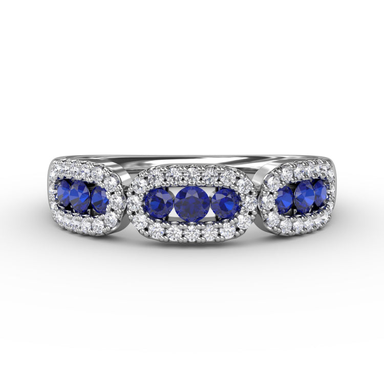 Petite And Precious Sapphire And Diamond Ring 